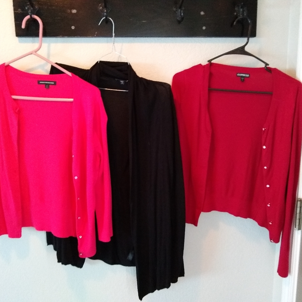 bundle of three work cardigans